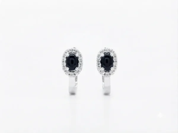 Midnight Halo Hoops
