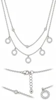 Silver Circle Sparkle Set