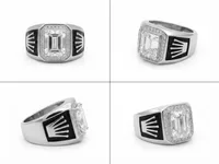 Crown Emblem Statement Ring