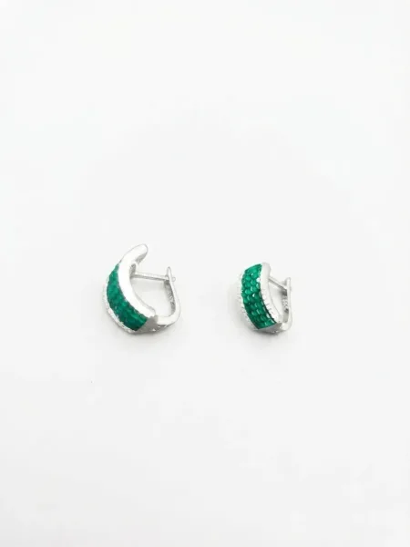 Emerald Luxe Huggie Earrings
