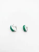 Emerald Luxe Huggie Earrings