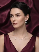 Elegant Teardrop  Necklace & Earring Set