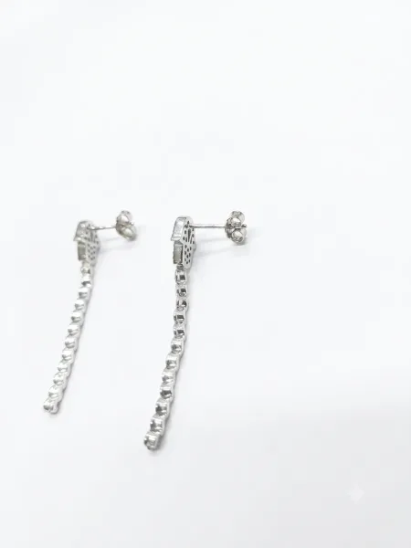 Hamsa Diamond Drop Earring