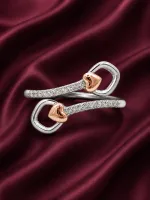 Rose Gold Buckle Open Ring