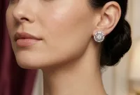 Hexa Radiance Stud Earrings