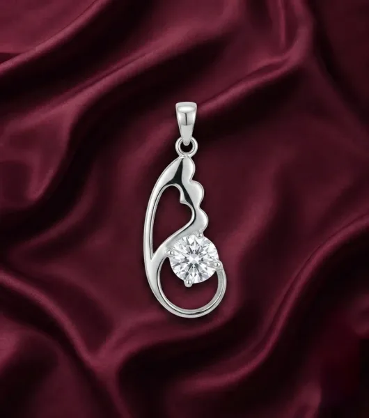 Celestial Sparkle Silver Pendant