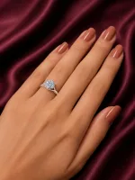 Twisted Wave Design Silver Ring
