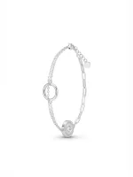 Celestial Loop Silver Bracelet