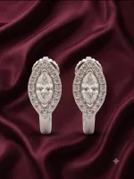 Celeste Solitaire Huggie Earrings