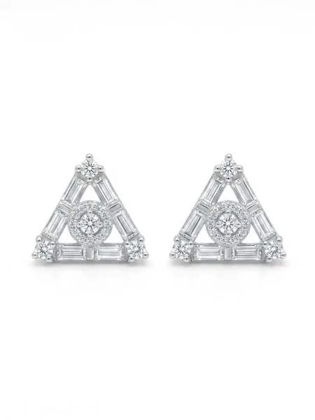 Aurelia Triangle Stud Earrings