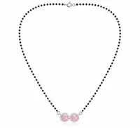 Blush Twin Halo 925 Sterling Silver Mangalsutra