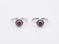 Veloura Ruby Halo Toe Ring