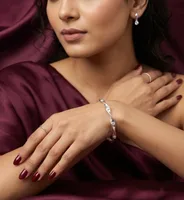 Twisted Silver Bangle