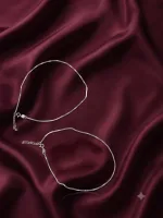 The Minimalist Silver Chain Anklet Pair