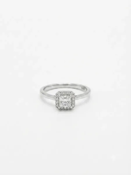 Halo Cushion Radiance Ring