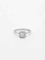 Halo Cushion Radiance Ring