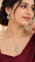 Silver Floral Pearl sets