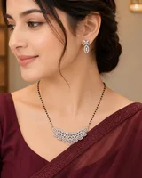 Royal Floral Cascade Diamond Mangalsutra