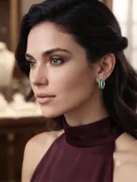 Emerald Luxe Huggie Earrings