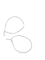 The Minimalist Silver Chain Anklet Pair