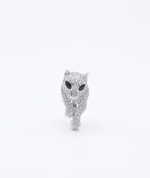 Luxury Diamond-Encrusted Panther Collar Brooch