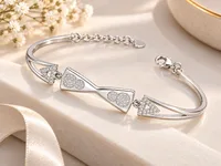 Celeste Twin Hearts Bracelet