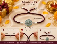 Mint Grace Crystal Rakhi