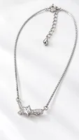 Silver Floral Star Pendant Chain