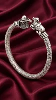 Silver shiv Nandi Bangle
