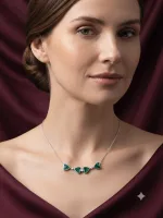 Verdant Heart Sterling Necklace