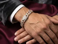 Aura Two-Tone Cuban Bracelet