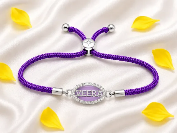 Veera Charm Silver Rakhi