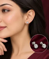 Classic Round Solitaire Stud Earrings