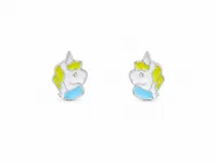 Colorful Unicorn Baby Stud Earrings