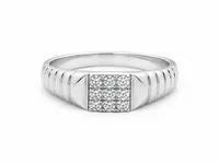 Silver Square Ring