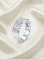 Silver Pavé Ring