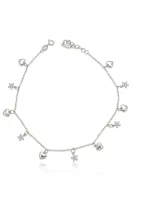 Petal Heart Anklet