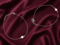 Patterned Coin Charm Chain anklet