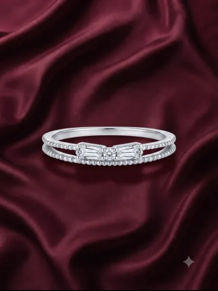 Lumière Twin Baguette Ring