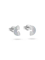 Pastel Rainbow Enamel Stud Earrings