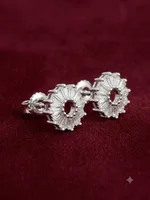Sunburst Baguette Diamond Stud Earrings