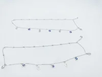 Celestial Evil Eye & Hamsa Anklet