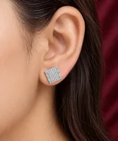 Silver Crystal earring