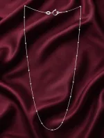 Classic Pearl Bead Silver Chain