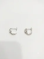 Celeste Solitaire Huggie Earrings