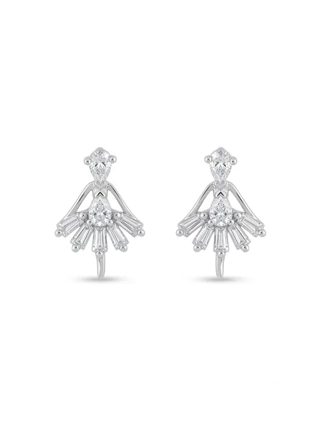 Celestial Ballerina Diamond Stud Earrings