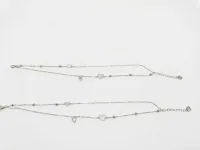Heartbeat Silver Anklets