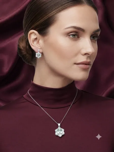 SILVO Verdant Bloom Pendant Set
