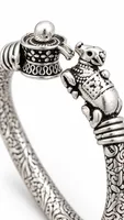 Silver shiv Nandi Bangle