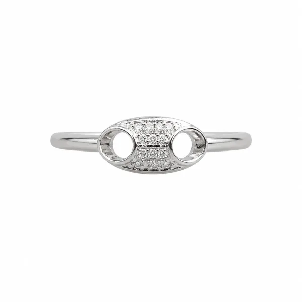Celestine Orbit Silver Ring